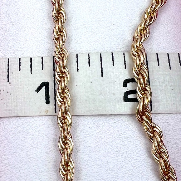 HOUSE OF HARLOW 1960,ROPE NECKLACE IN GOLD COLOR, NICKEL FREE & LEAD SAFE, 15”+3 - Picture 6 of 15